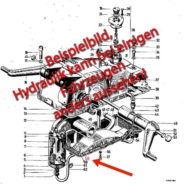 Dichtung für Bosch-Hydraulikgehäuse Deutz D-Serie